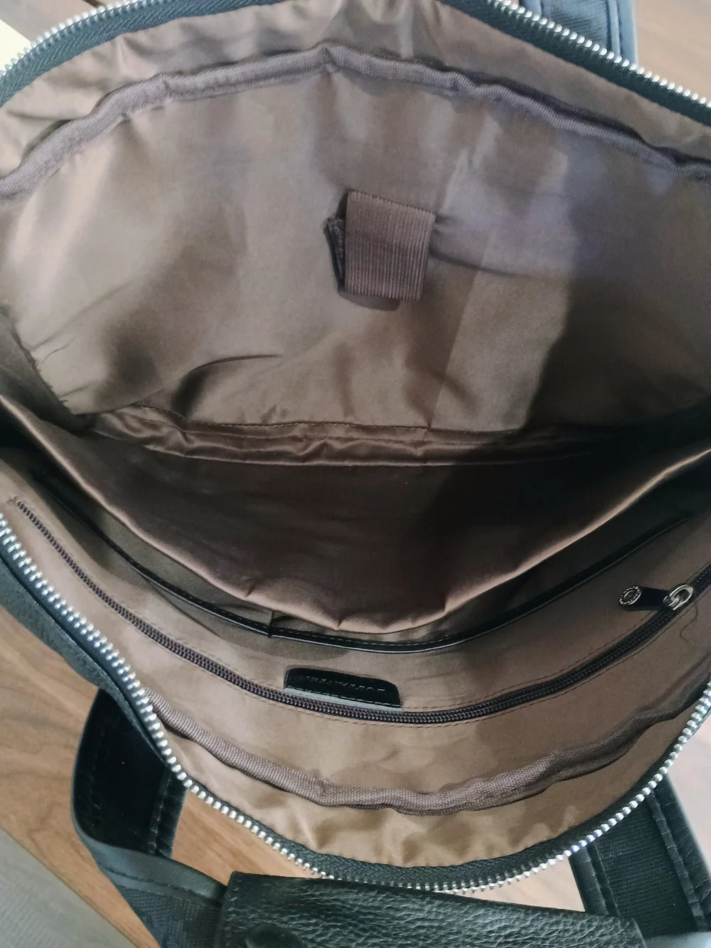 NWOT Bostanten Black Leather Laptop Bag -